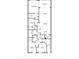 Detailed floorplan showing layout of bedrooms, bathrooms, kitchen, living spaces, and outdoor screened porch at 9203 Griggs Rd # B202, Englewood, FL 34224