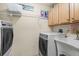 Well-equipped laundry room with modern washer and dryer at 9203 Griggs Rd # B202, Englewood, FL 34224