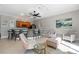 Cozy lounge area featuring a modern bar and comfortable seating arrangement at 9203 Griggs Rd # B202, Englewood, FL 34224