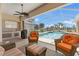 Relaxing screened pool area with outdoor kitchen at 1010 Grouse Way, Venice, FL 34285