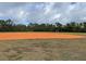 Well-maintained baseball field with orange infield and white bases at 11692 Spotted Margay Ave, Venice, FL 34292