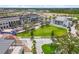 Aerial view of community green space and buildings at 12861 Oriago St, Venice, FL 34293