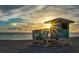 Lifeguard station on a beach with blue skies and ocean views at 12861 Oriago St, Venice, FL 34293