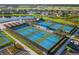 Expansive community pickleball courts at 12861 Oriago St, Venice, FL 34293