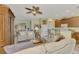 Open floor plan with living room, kitchen, and dining area at 1375 Maseno Dr, Venice, FL 34292
