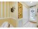 Bright entryway with painted walls and storage at 1602 Gondola Park Dr # 1602, Venice, FL 34292