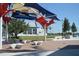 Modern community park with shade structures and seating at 237 Venice East Blvd, Venice, FL 34293