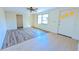 Living room with laminate flooring and access to other rooms and a front entrance at 237 Venice East Blvd, Venice, FL 34293