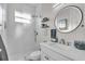 Clean bathroom with a walk-in shower and modern vanity at 3162 Cordova Ter, North Port, FL 34291