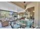 Sunroom with seating area and view of the backyard at 3162 Cordova Ter, North Port, FL 34291
