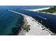 Aerial view of a boat entering a canal at 340 Three Lakes Ln # K, Venice, FL 34285