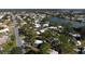 Property location shown from above, highlighting its setting within a residential neighborhood at 407 Degas Dr, Nokomis, FL 34275