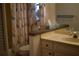 Clean bathroom with single sink vanity and shower/tub combo at 451 Home Park Rd, Venice, FL 34285