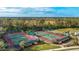 Aerial view of two tennis pickleball courts at 4621 Gaeta Dr, Venice, FL 34293