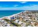 Aerial view of coastal community with oceanfront properties at 550 W Flamingo # 401, Venice, FL 34285