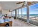 Relaxing lanai offering stunning ocean views at 550 W Flamingo # 401, Venice, FL 34285
