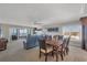 Living room with ocean view and comfortable seating at 550 W Flamingo # 401, Venice, FL 34285
