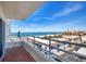 Spacious balcony boasting stunning ocean and city views at 550 W Flamingo # 401, Venice, FL 34285