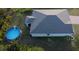 Aerial view of house with pool in backyard at 5550 Eyerly Ter, Port Charlotte, FL 33981