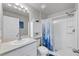 Clean bathroom with shower/tub combo and vanity at 5550 Eyerly Ter, Port Charlotte, FL 33981