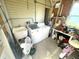 Laundry room with washer, dryer, and extra storage at 563 Portside Dr, North Port, FL 34287