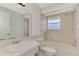 Bathroom with shower/tub combo and vanity at 606 School St, Venice, FL 34285