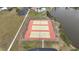 Three tennis courts with surrounding fencing at 6232 Drucker Cir, Port Charlotte, FL 33981