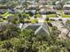 Aerial view showing house and surrounding neighborhood at 740 Citrus Rd, Venice, FL 34293