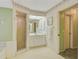 Bathroom with shower, toilet, and vanity with double sinks at 740 Citrus Rd, Venice, FL 34293