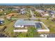 Aerial view showcasing the home's backyard oasis at 873 Clematis Rd, Venice, FL 34293