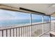 Private balcony with scenic ocean and beach views at 1000 Tarpon Center Dr # 601, Venice, FL 34285