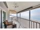 Relaxing balcony overlooking the ocean and beach at 1000 Tarpon Center Dr # 601, Venice, FL 34285