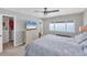 Main bedroom with ocean view and large closet at 1000 Tarpon Center Dr # 601, Venice, FL 34285