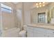 Clean bathroom, granite countertop, and bathtub at 10117 Colubrina Dr, Venice, FL 34293