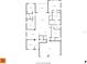 Detailed floorplan showing layout of bedrooms, bathrooms, living spaces, kitchen, and garage at 11903 Alessandro Ln, Venice, FL 34293