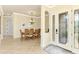 Formal dining room with wood table and six chairs at 13376 Caravaggio Ct, Venice, FL 34293