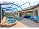 Relaxing pool and spa with covered lanai at 13376 Caravaggio Ct, Venice, FL 34293