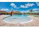 Resort-style pool with a separate area and plenty of lounge space at 13376 Caravaggio Ct, Venice, FL 34293