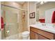 Bathroom with shower and vanity at 13463 Nobilio St, Venice, FL 34293