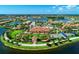 Aerial view of community clubhouse and surrounding area at 13463 Nobilio St, Venice, FL 34293