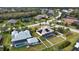 Aerial view of homes with pools in a residential neighborhood at 15804 29Th E St, Parrish, FL 34219