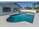 Private backyard pool with a spa, and well-maintained patio area at 214 Lorraine Ave, Venice, FL 34293