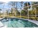 Refreshing pool surrounded by a screened enclosure, providing a private oasis at 3415 N Cranberry Blvd, North Port, FL 34286