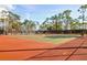 Community Tennis Court surrounded by mature trees at 5311 Palena Blvd, North Port, FL 34287