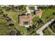 Birds eye view of a screened in pool and lush landscaping at 5694 Hale Rd, Venice, FL 34293