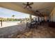 Relaxing pool area with patio furniture and covered seating at 600 Nasturtium Ct, Nokomis, FL 34275