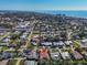 Aerial image showcasing property's location within the community, near the coastline and local amenities at 612 Cadiz Rd, Venice, FL 34285