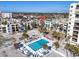 Gorgeous aerial view of condos with pool near the beach at 700 Golden Beach Blvd # 221, Venice, FL 34285