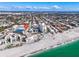 Gorgeous aerial view of a beachfront condo community near the ocean at 700 Golden Beach Blvd # 221, Venice, FL 34285