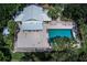 Aerial view of the community pool with a spacious deck area, perfect for lounging and entertaining guests at 734 Brightside Crescent Dr # 18, Venice, FL 34293